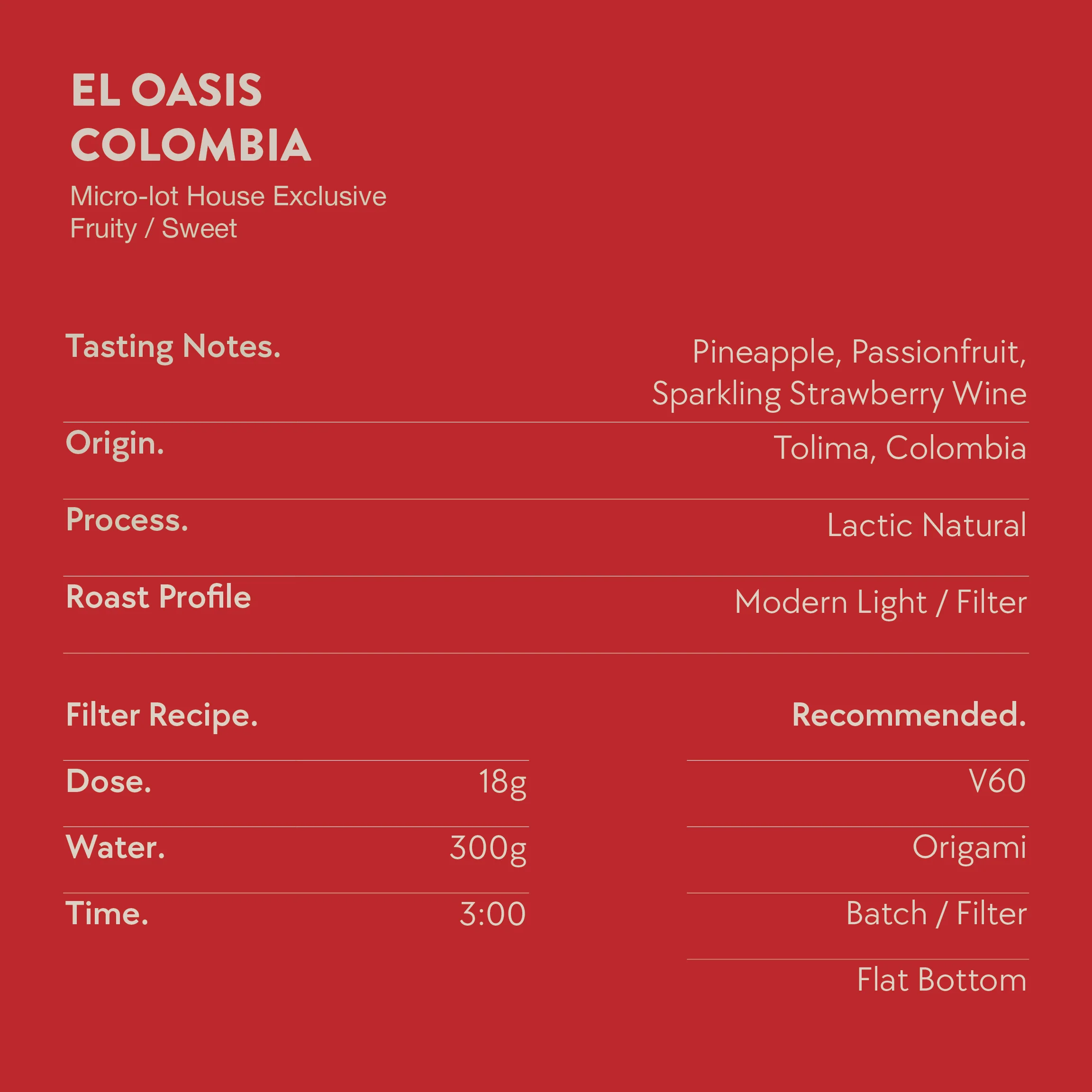 Colombia El Oasis Lactic Natural - Image 3